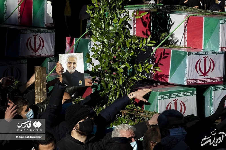 (تصاویر) تشییع ۱۵۰ شهید گمنام در تهران